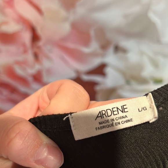 black and rhinestone ardene top - Picture 3 of 3